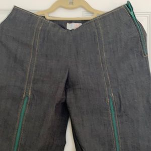 Very unique Italian design wide leg jeans